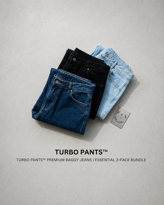 Turbo Pants™ Premium Baggy Jeans | Essential 2-Pack Bundle